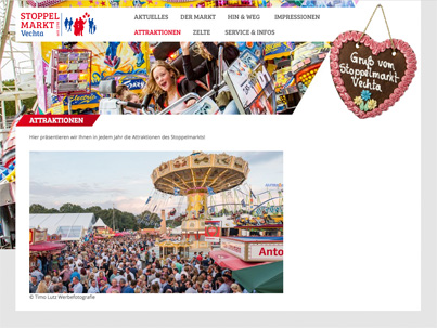 Screenshot Webseite Stoppelmarkt Vechta